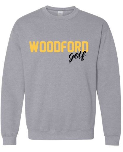 Youth or Adult Woodford golf Crewneck Sweatshirt (WCG)