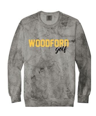 Adult Comfort Colors Color Blast Woodford golf Crewneck Sweatshirt (WCG)