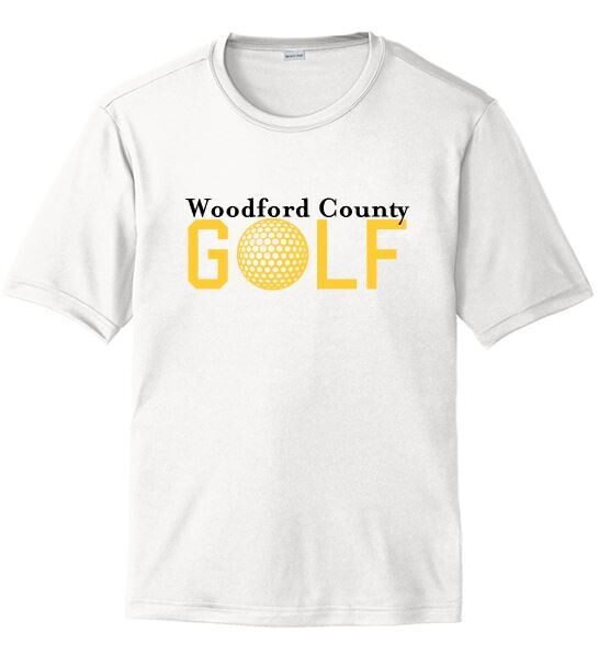 Youth or Adult Woodford County Golf Sport-Tek® PosiCharge® Tee (WCG)