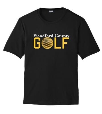 Youth or Adult Woodford County Golf Sport-Tek® PosiCharge® Tee (WCG)