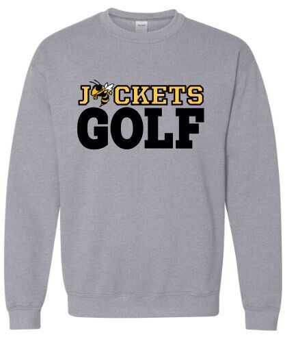 Youth or Adult Jackets Golf Crewneck Sweatshirt (WCG)