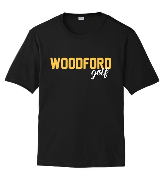 Youth or Adult Woodford golf Sport-Tek® PosiCharge® Tee (WCG)