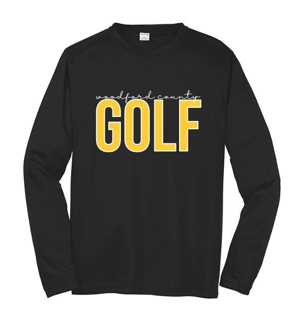 Youth or Adult woodford county GOLF Sport-Tek® PosiCharge® Tee (WCG)