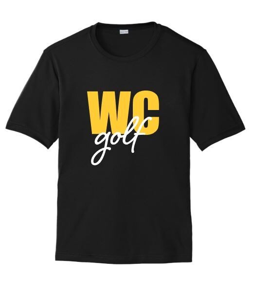 Youth or Adult Block WC golf Sport-Tek® PosiCharge® Tee (WCG)
