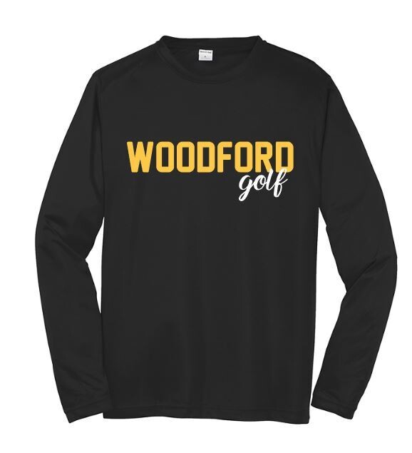 Youth or Adult Woodford golf Sport-Tek® PosiCharge® Tee (WCG)