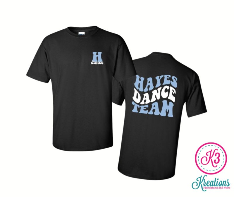 H dance Hayes Dance Team Short OR Long Sleeve Tee (HDT)