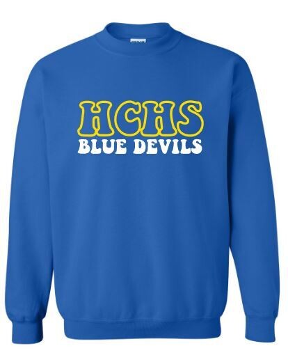 Adult HCHS Blue Devils Sweatshirt (HCDT)