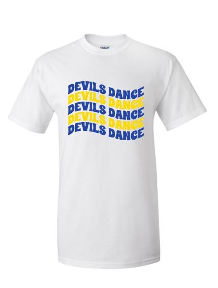Adult Wavy Devils Dance Short OR Long Sleeve Tee (HCDT)