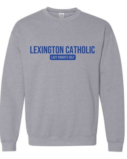 Lexington Catholic Lady Knights Golf Crewneck Sweatshirt (LCGG)