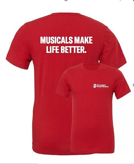 Musicals Make Life Better Design Unisex Bella + Canvas Jersey Tee (LTC)