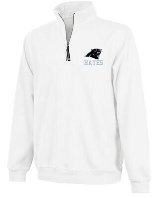 Adult Charles River 1/4 Zip Fleece Pullover with Left Chest Embroidered Logo