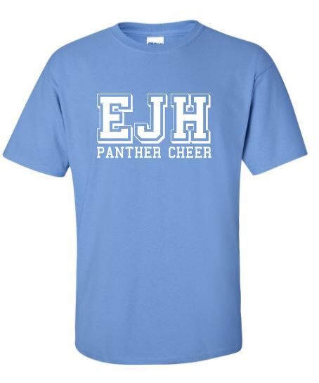 Adult EJH Panther Cheer Softstyle Short Sleeve Tee (HCT)