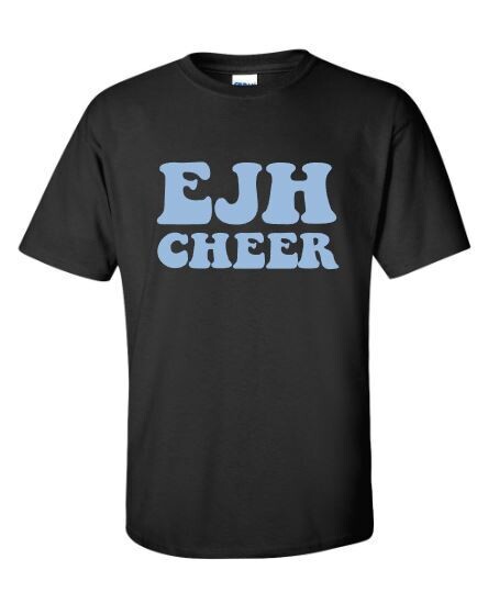 Youth EJH Cheer Softstyle Black Short Sleeve Tee (HCT)