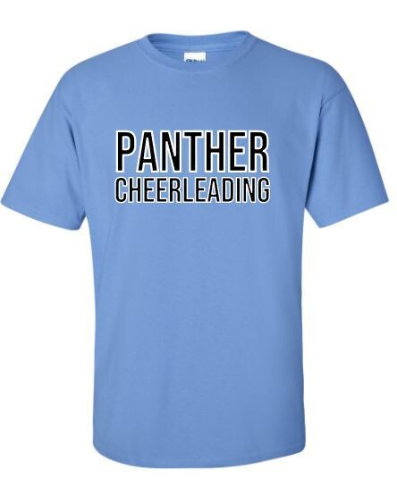 Adult Panther Cheerleading Softstyle Short Sleeve Tee (HCT)