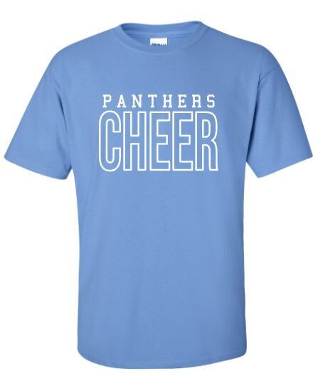Adult Panthers Cheer Softstyle Short Sleeve Tee (HCT)