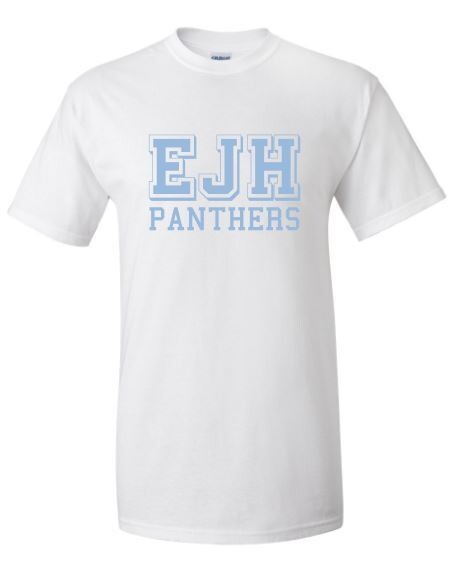 Youth EJH Panthers Softstyle White Short Sleeve Tee (HCT)