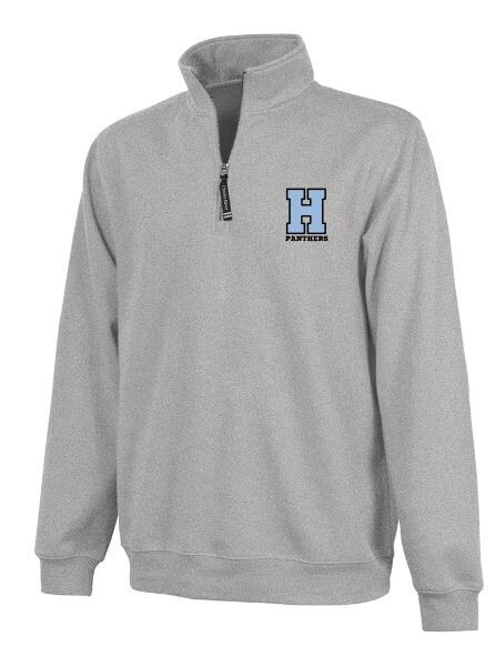 Youth H Panthers Charles River 1/4 Zip Fleece Pullover (HCT)