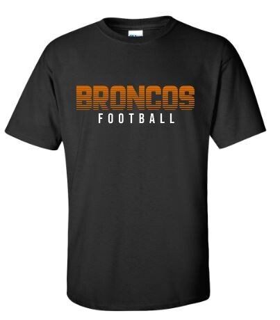 Broncos Football Short or Long Sleeve Tee (FDF)