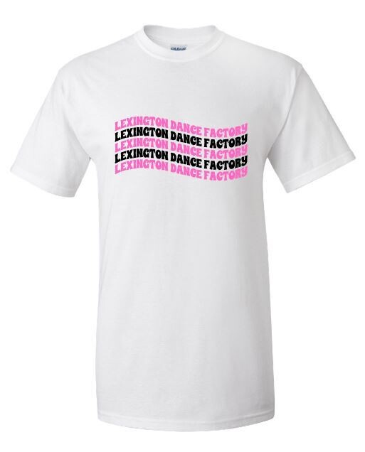 Youth or Adult Lexington Dance Factory Wavy Tee (LDF)