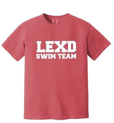 Adult LEXD Swim Team Comfort Colors Garment-Dyed Heavyweight Short Sleeve Tee (LEXD)