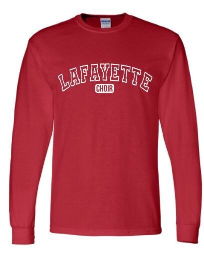 Adult Arced Lafayette Choir DryBlend Long Sleeve Tee (LC)