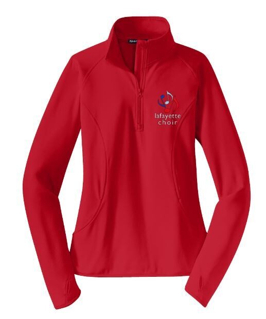 Ladies Sport-Tek® Sport-Wick® Stretch 1/4-Zip Pullover with Embroidered Logo (LC)