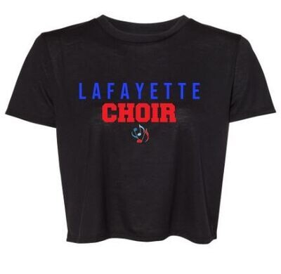 Ladies Lafayette Choir Flowy Cropped Tee (LC)