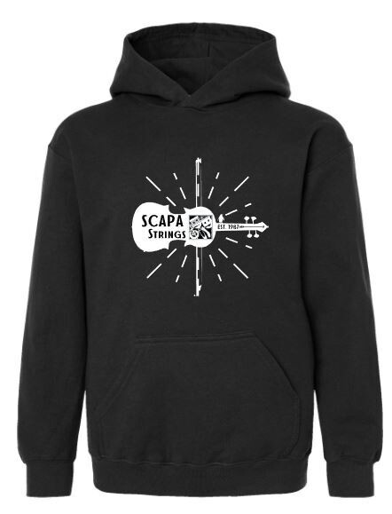 Youth Scapa Strings Violin Hooded Sweatshirt - Choice of Color(SO)