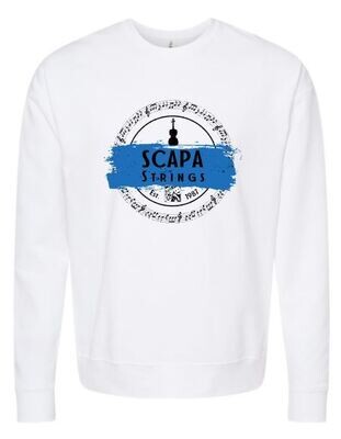 Adult Scapa Strings Round Logo Fleece Crewneck Sweatshirt - Choice of Color (SO)