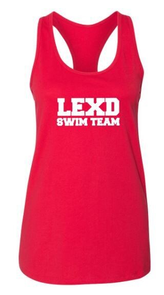Ladies Bella + Canvas LEXD SWIM TEAM Jersey Racerback Tank (LEXD)