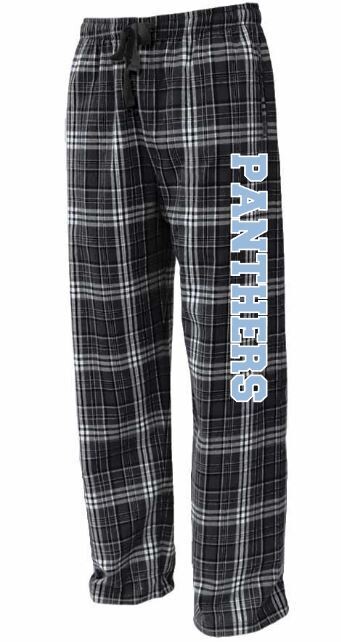 Youth OR Adult Panthers Flannel Pants