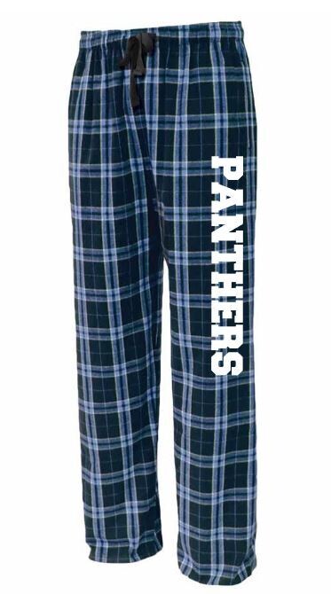 Youth OR Adult Panthers Flannel Pants
