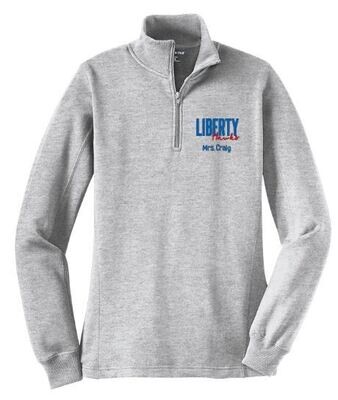 Ladies Sport-Tek® 1/4-Zip Sweatshirt with Embroidered Logo (LES)