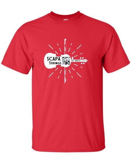 Adult Scapa Strings Violin Short Sleeve Tee - Choice of Color(SO)