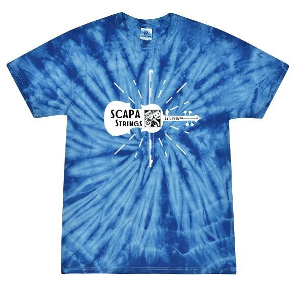 Adult Scapa Strings Violin Tie Dye Short Sleeve Tee - Choice of Color(SO)