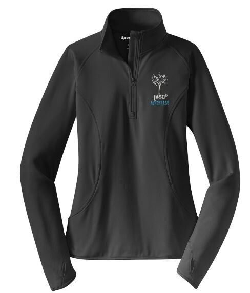 Ladies Sport-Tek® Sport-Wick® Stretch 1/4-Zip Pullover with Embroidered Lafayette Orchestra Logo (LO)