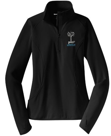 Ladies Sport-Tek® Sport-Wick® Stretch 1/4-Zip Pullover with Embroidered Lafayette Orchestra Logo (LO)