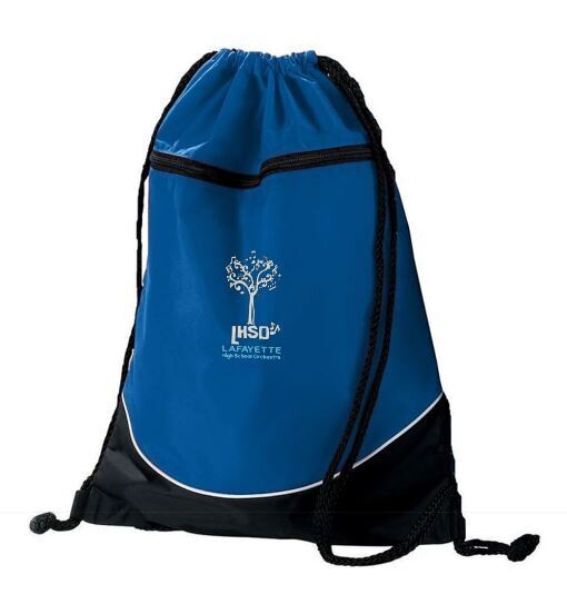 Drawstring Bag with Embroidered Lafayette Orchestra Logo (LO)