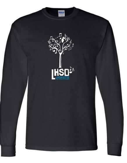 Adult Lafayette Orchestra Logo DryBlend Long Sleeve Tee (LO)