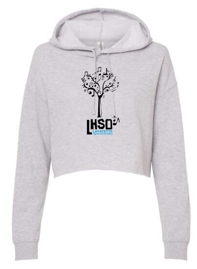 Ladies Lafayette Orchestra Logo Cropped Hoodie (LO)