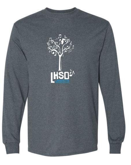 Adult Lafayette Orchestra Logo DryBlend Long Sleeve Tee (LO)