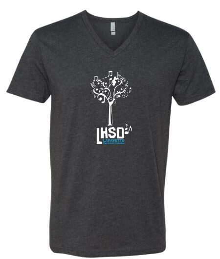 Adult Lafayette Orchestra Logo V-Neck Short Sleeve Tee (LO)