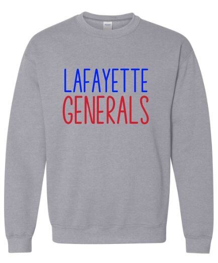 Adult LAFAYETTE GENERALS Sweatshirt (LDT)