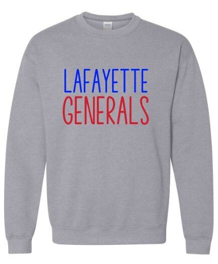 Adult LAFAYETTE GENERALS Gildan Sweatshirt