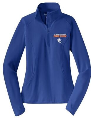 Ladies Sport-Tek® Sport-Wick® Stretch 1/4-Zip Pullover with Embroidered Logo (SS)