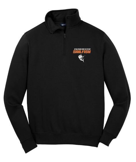 Adult Sport-Tek® 1/4 Zip Sweatshirt with Embroidered Swimchester Sailfish Logo (SS)