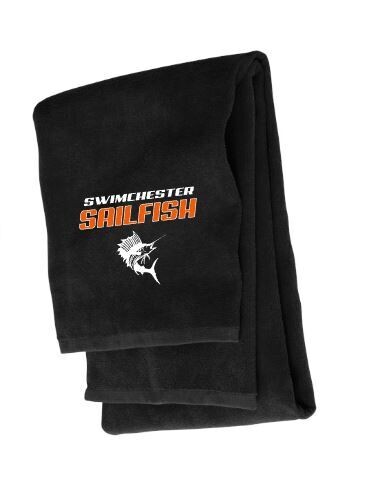 Beach Towel with Embroidered Swimchester Sailfish Logo (SS)