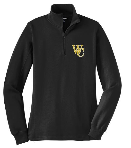 Ladies Sport-Tek® 1/4 Zip Sweatshirt with Embroidered WC