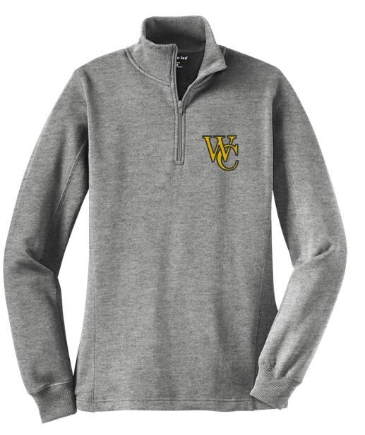 Ladies Sport-Tek® 1/4 Zip Sweatshirt with Embroidered WC