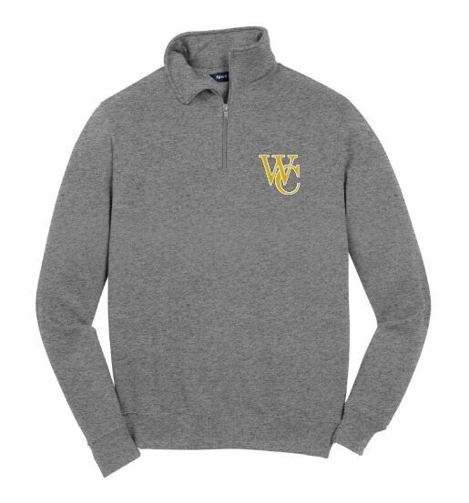 Adult Sport-Tek® 1/4 Zip Sweatshirt with Embroidered WC